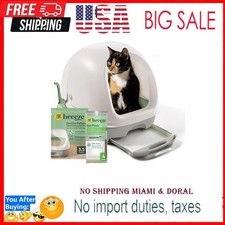 Purina Tidy Cats Breeze Covered Cat Litter Box System Kit with Pellet Cat Litter