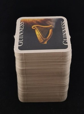 Guinness Bier Untersetzer, Fresh, Cold, Ready for you, 100 Stück, Bar, Neu