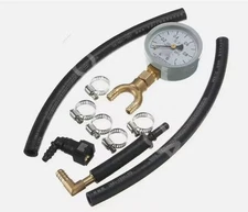 Car Fuel Pressure Tester Gauge Gasoline Test Tool MPa Hose Adapter System Kit