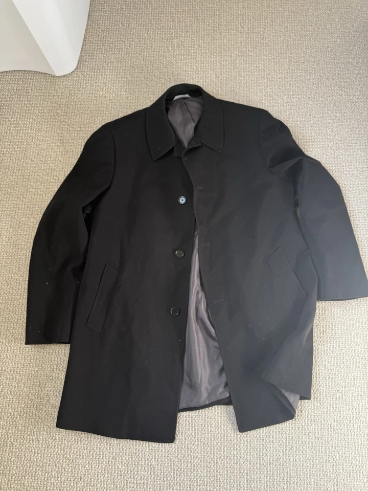 Cardinal of Canada Loro Piana Storm System Wool Trench Coat 44R - Image 3 of 4