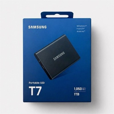 Samsung T7 Portable External SSD 1TB Black 1050MB/s USB-C Solid