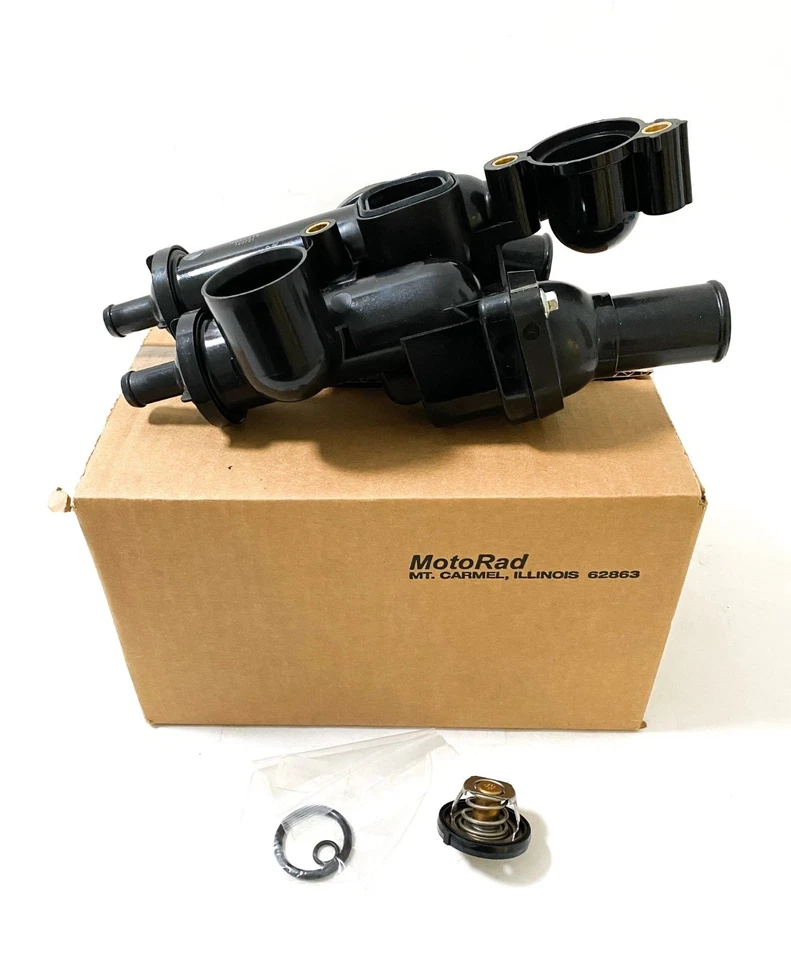 Conjunto de carcaça termostato líquido de arrefecimento do motor Motorad TA4319 Chrysler Dodge Jeep - Imagem 3 de 4