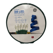 GE StayBright 300 Count Warm White LED Miniature Christmas String Lights 847975