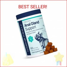 Veterinary Formula Anal Gland Support for Dogs   Vet-Formulated No Scoot Chews w