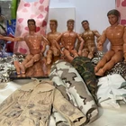 5 Vintage 12” Action Figure Lot GI Joe Hasbro , Power Team, 1990,1999,2000,ETC