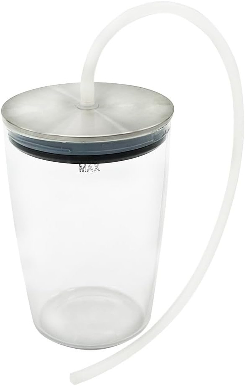 Replacement Glass Milk Container, Compatible with Jura Coffe