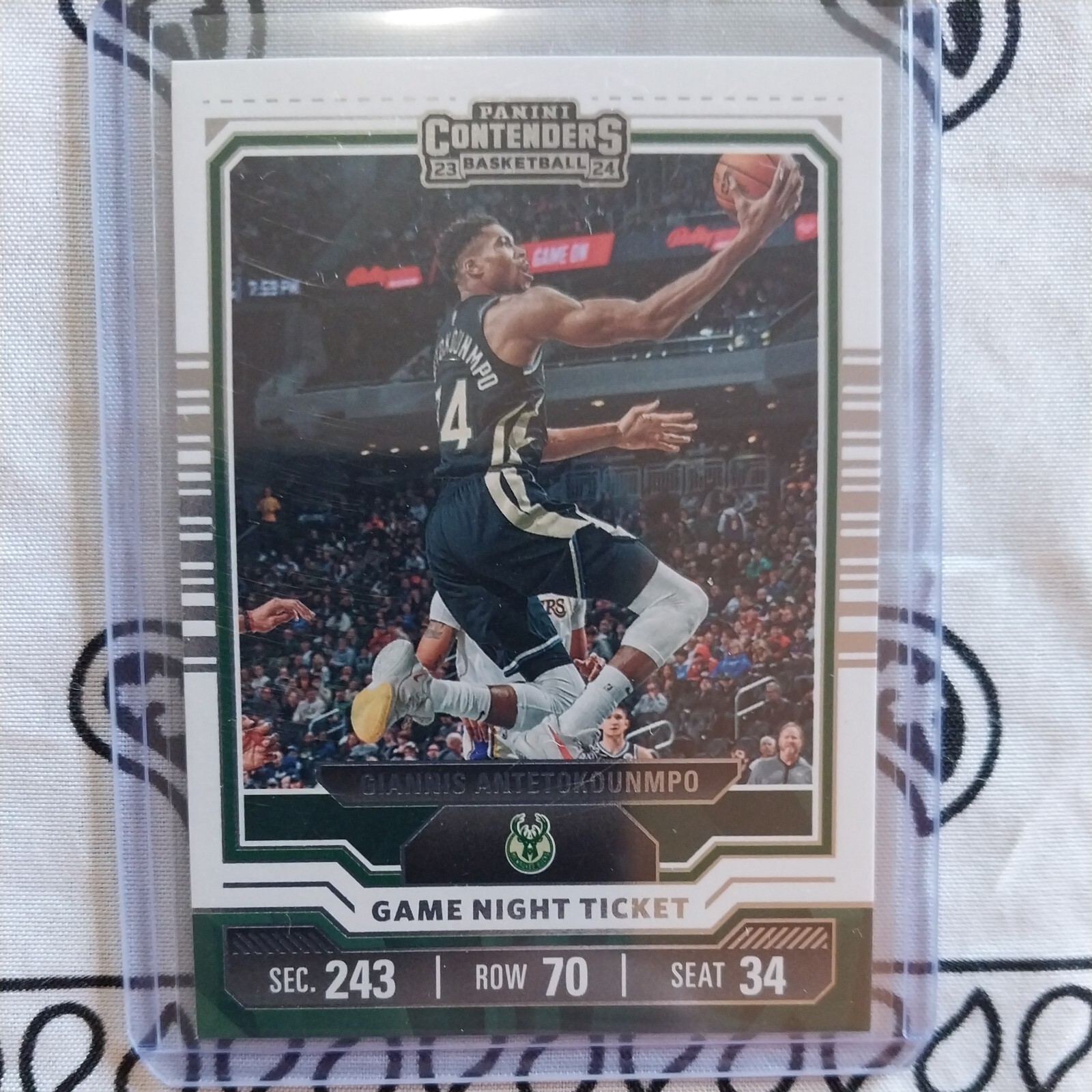 2023-24 Panini Contenders - Game Night Ticket #23 Giannis Antetokounmpo