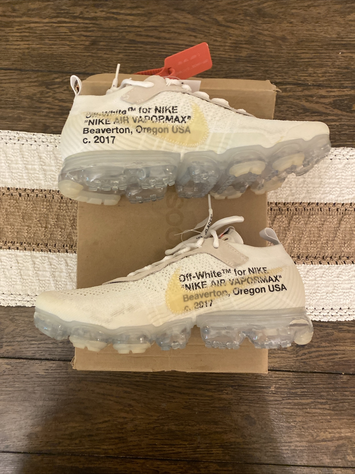 OFF WHITE X NIKE Taglia 10 5 Nike bianco sporco x Air VaporMax parte 2