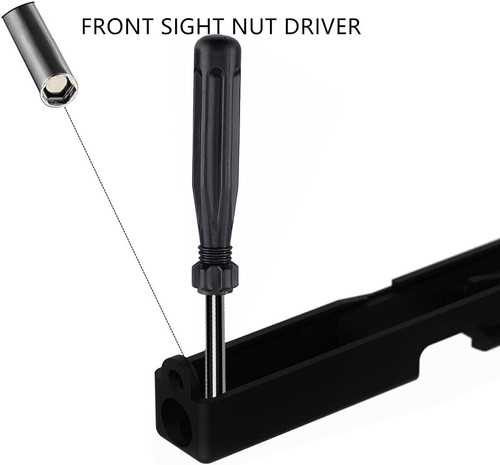 Glock Tool Kit Mirino Anteriore Strumento Rivista Smontaggio Strumento Pin Punzone 19 17 26 43 - Foto 4 di 11