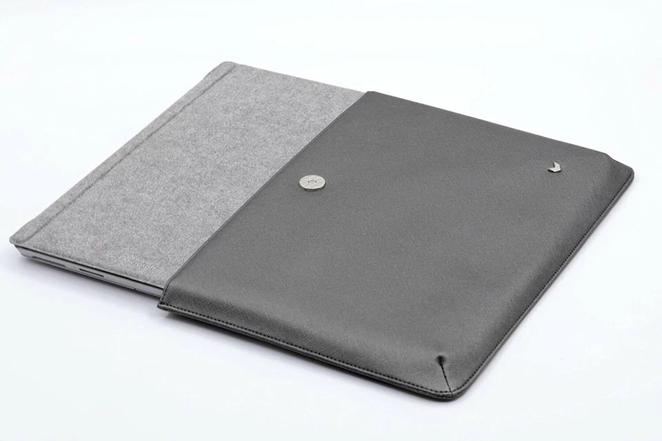 Mozo Saffiano Microsoft Surface Pro 5/6/7 Tablet Steel Grey SLEEVE Case Cover - Image 4 of 4
