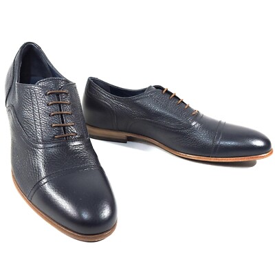 ALBERTO CICCIOLI ?? MEN\'S BLUE SOFT LEATHER OXFORD SHOES ALBERTO CICCIOLI ?? MEN main image 4