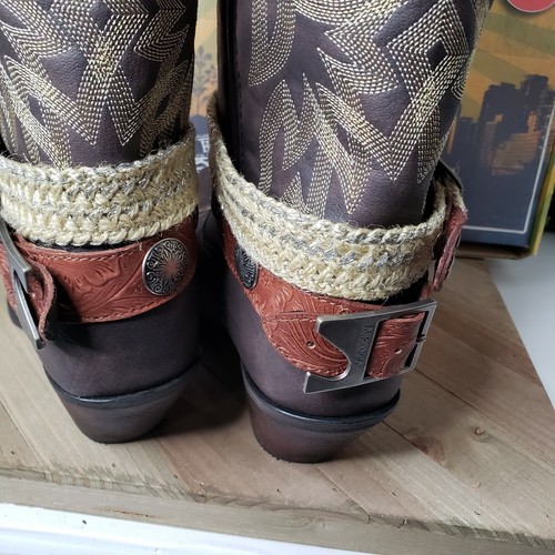 Durango Crush Women's Boot Belt Western Cowgirl Boot, Brown SZ 9 DRD0123 - Picture 5 of 9