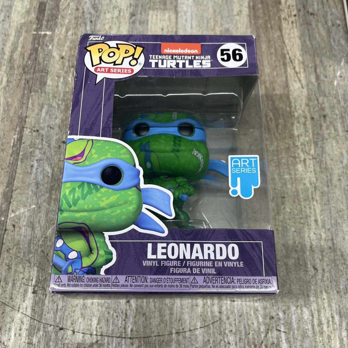 Funko Pop! Art Series: TMNT-Leonardo 56 in Protective Case NEW