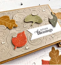 Swirls Background Cutting & Embossing Coverplate Die - Cards, Scrapbooking +More