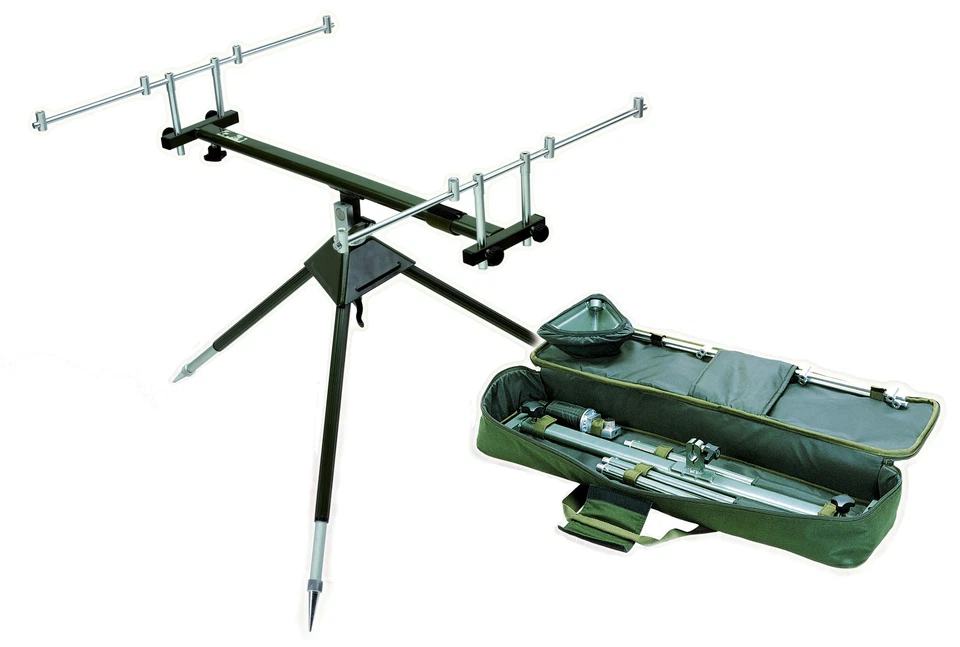 Behr Aluminium Rod Pod mit drei Füßen für bis zu 4 Ruten geeignet inkl. Tasche - Bild 1 von 1