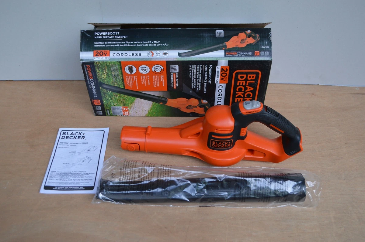 Bare Tool Black+Decker LSW321 20v Cordless Hard Surface Blower