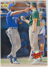 1993 Upper Deck Baseball - Teammates Checklist #41 - JOE CARTER / MARK McGWIRE