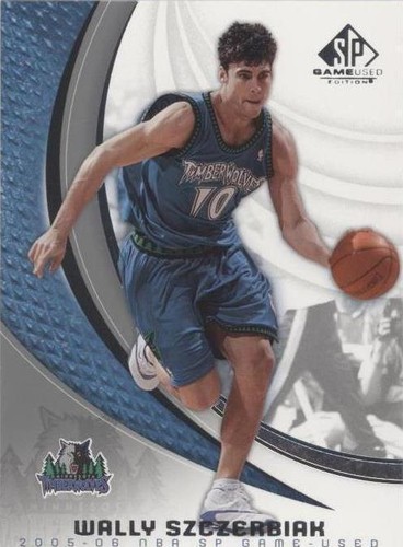 Wally Szczerbiak 50/50 NBA SP Game Used 2005-06 Card #58 Minnesota 