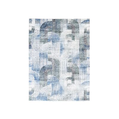 5'1''x7' THE INTERTWINED PASSAGE Silk with Textured Wool Hand Knotted Rug R59481