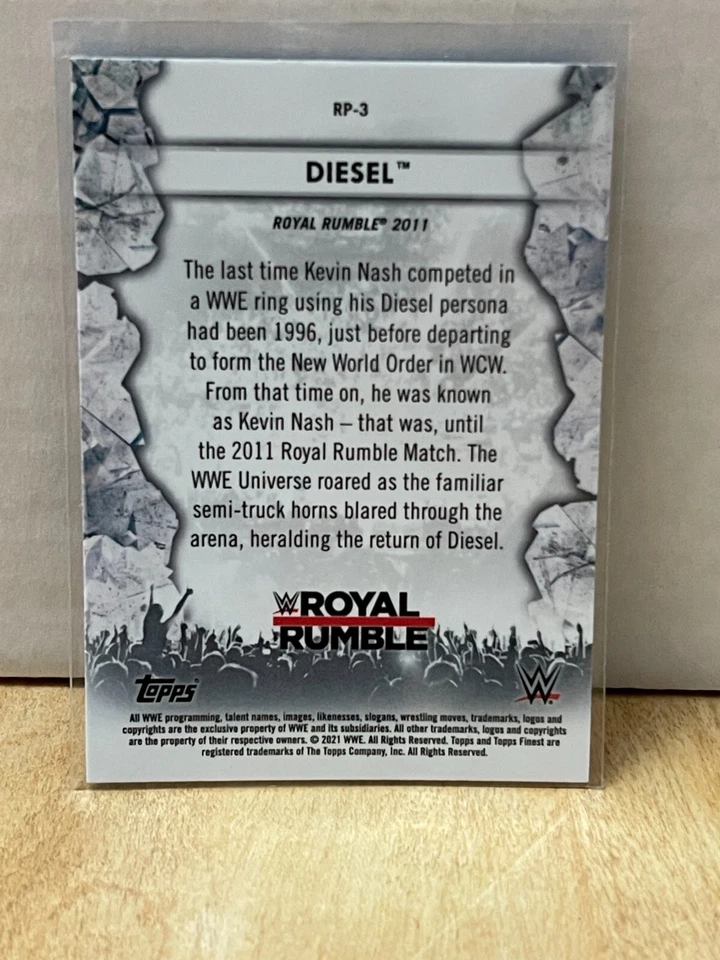 2021 Finest WWE Rumble Pops #RP3 Diesel - Image 2 of 2