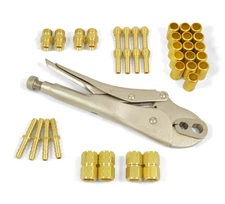 #3743 - 1/4" ID Hose Repair Parts Kit, Torch Twin 'B' Size Fittings with Crimper