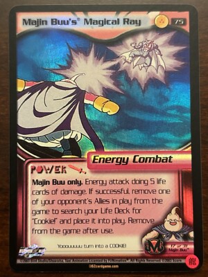 DBZ CCG Majin Buu's Magical Ray HOLO FOIL Rare LIMITED 75 Dragon Ball Z Score
