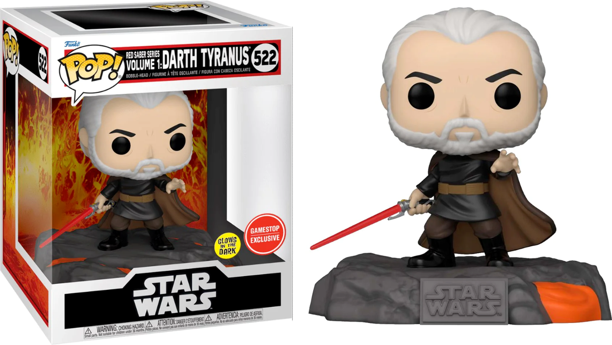Funko Pop! Deluxe: Star Wars - Darth Tyranus (Glows In The Dark