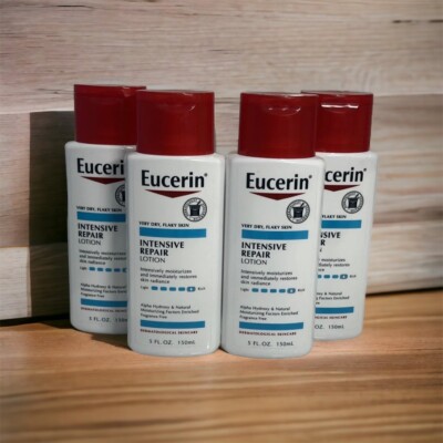 (4) Eucerin Intensive Repair Lotion 5 oz