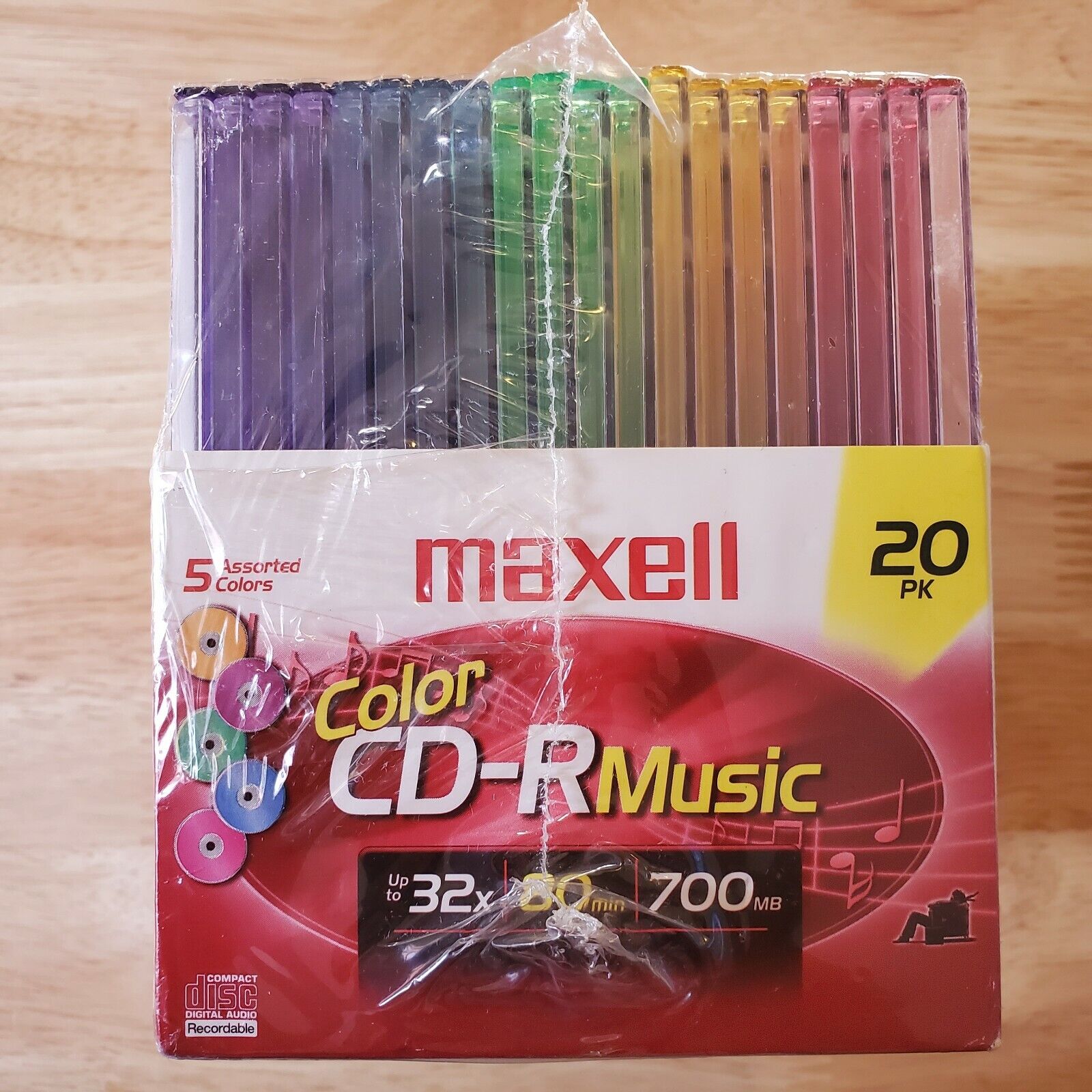 BRAND NEW MAXWELLCD-R Music 20 Bombing free NEW shipping Pack Compact w Disc Color Jewel