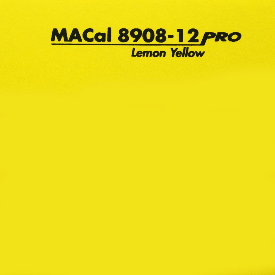 MACTAC 3 m (6,65 € /m) Dekofolie zitronengelb matt Klebefolie selbstklebend 61,5 cm