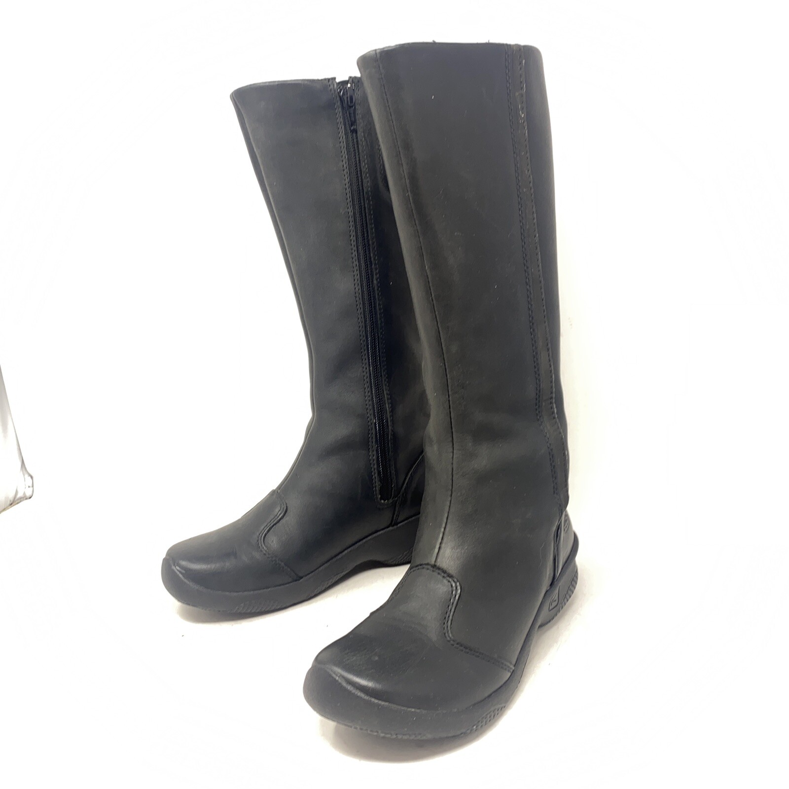 Stivali invernali Keen Bern bambino neve alti donna taglia 5 M pelle zip laterale equitazione