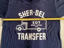 Vintage 80s New York City Moving & Storage Tee Medium Made in USA Double Sided