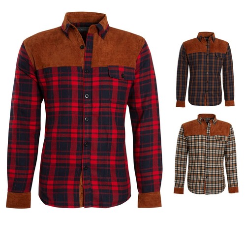 Mens Sherpa Fur Thermal Lined Check 