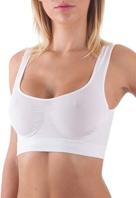 Bügel-BH Top Mit Polsterung Damen Mikrofaser Mit Abnehmbaren Cups Wunderschön