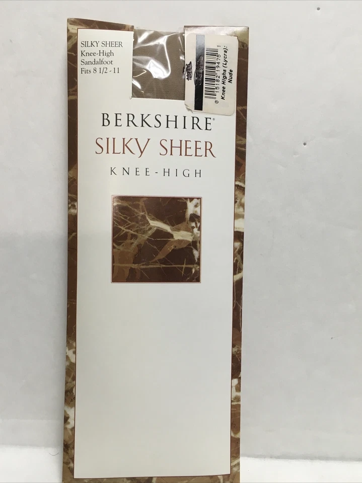 Lote de 2 sandalias BERKSHIRE sedosas transparentes hasta la rodilla talla 8,5-11 elige un color Foto 2 de 3