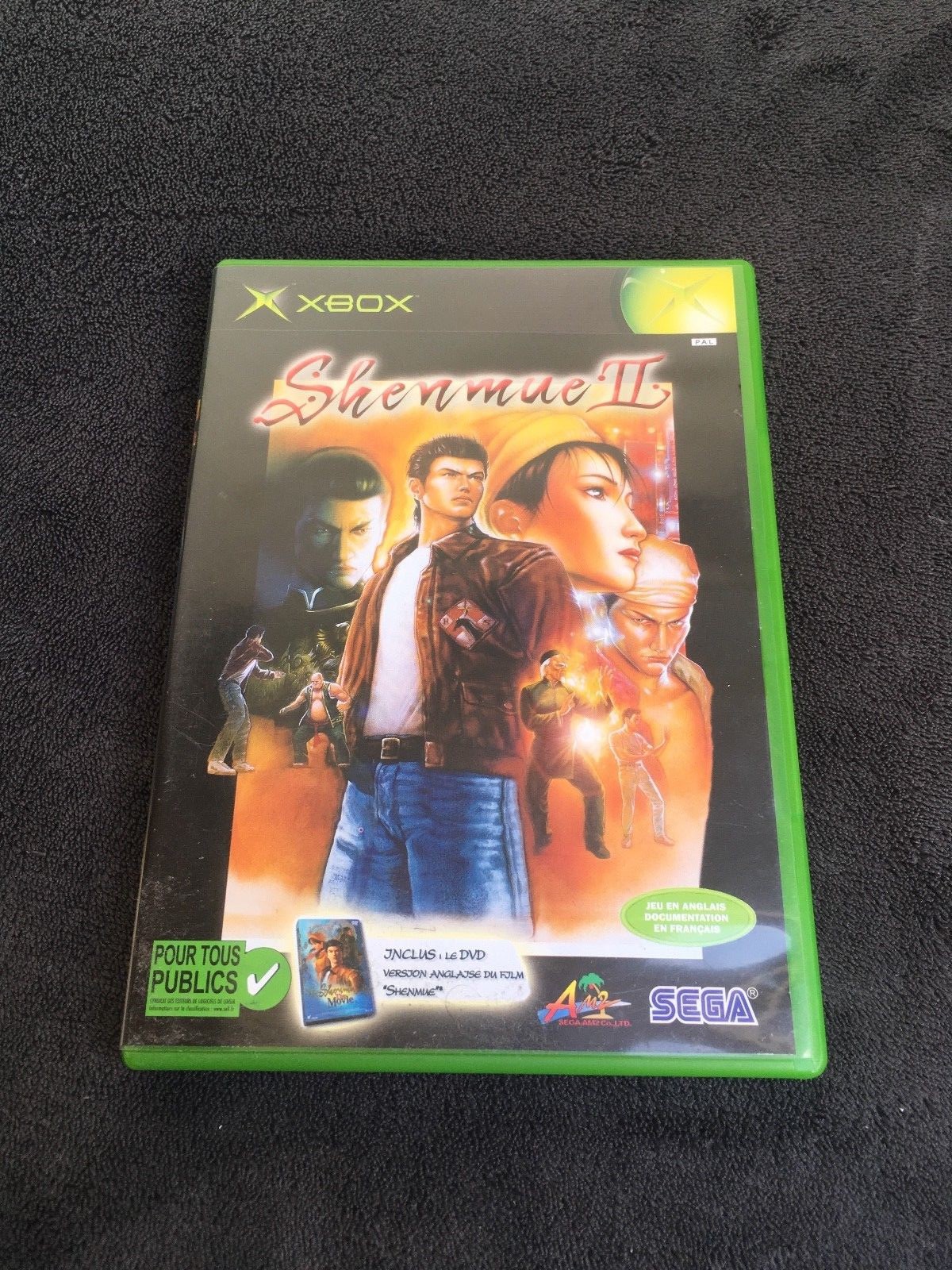 Shenmue 2 Sur Xbox PAL, Très Bon état, Jeu Complet Sans Notice