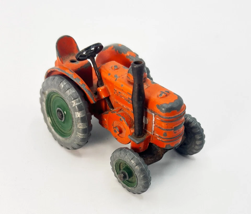 Tractor Dinky Toys 1954 Orange Field Marshall #301 ruedas verdes - ¡Variante RARA! Foto 4 de 4