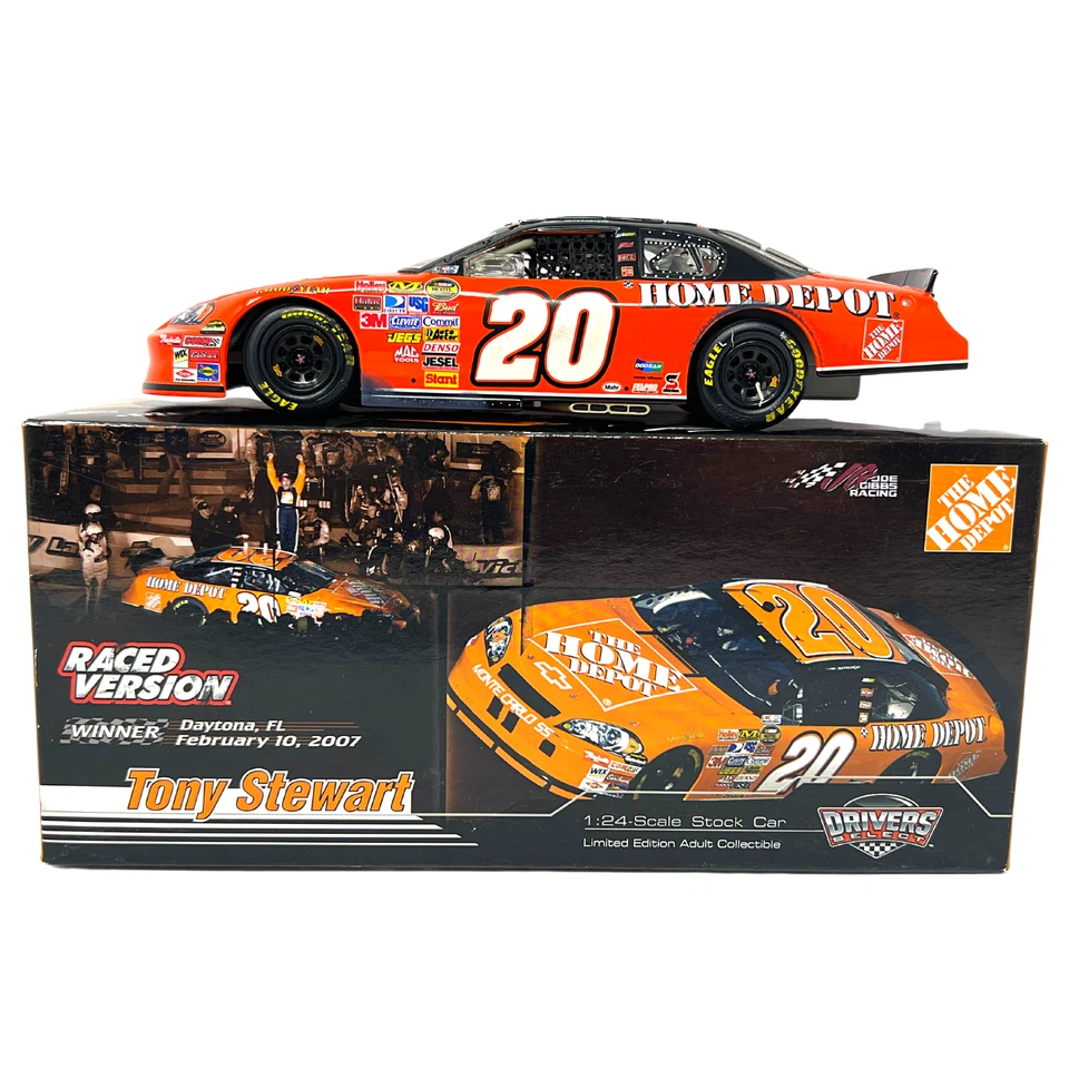 Motorsports Authentics #20 Tony Stewart Bud Shootout Carrera Ganar 1:24 Diecast Foto 2 de 4