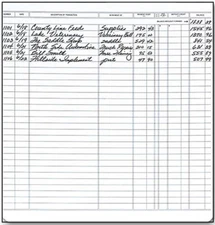128051N Executive Deskbook Check Register 8 1/2 x 9" QTY 5