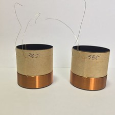 2pcs of 38.5mm Black Aluminous Bass Loudspeaker Woofer Speaker VoiceCoil 8 Ohm