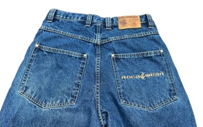Mens Rocawear Jeans 30x32 Loose Baggy 90s Vintage Hip Hop Denim
