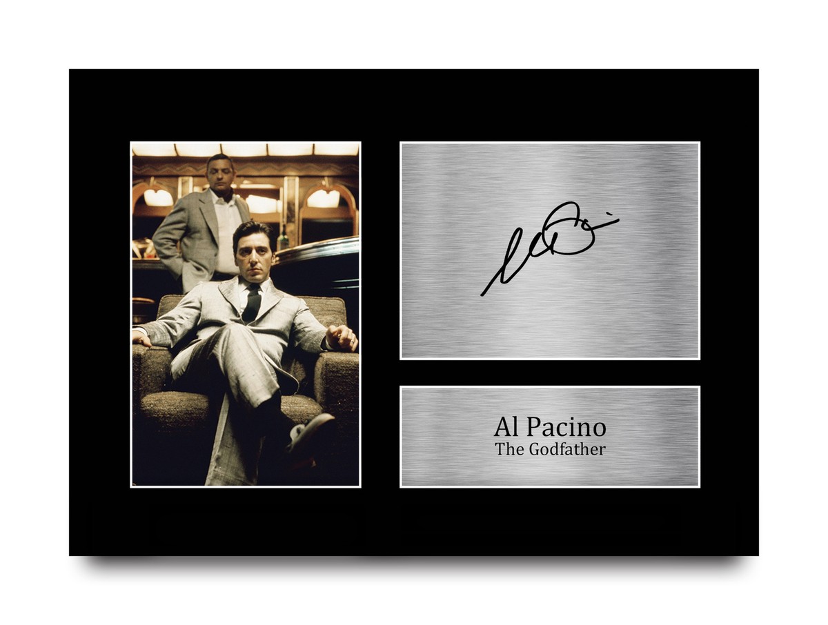Al Pacino Signed Pre Printed Autograph A4 Photo Gift For a
