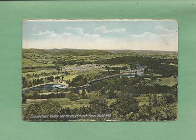 Birds Eye View of OLCOTT, VT On 100 Year-Old Vintage Postcard
