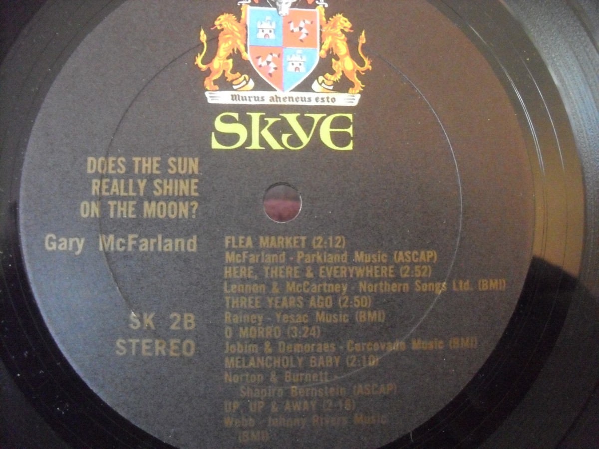 洋楽 Gary McFarland & Co. Does the sun really Gary McFarland & Co., Does The Sun Really Shine On the Moon?, SKYE