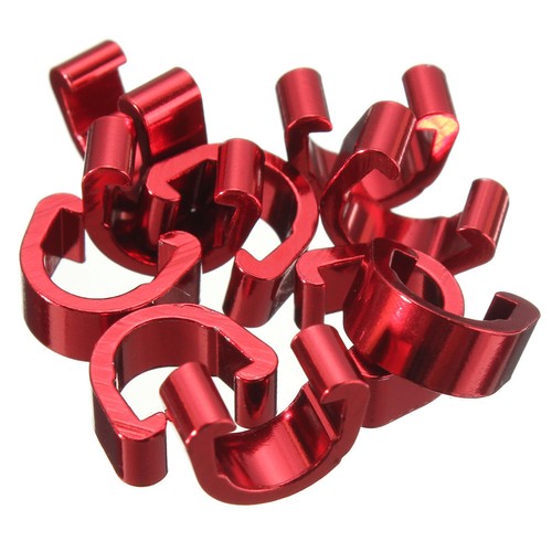 10 x Bike Alloy hose cable C Clips Bicycle Road MTB BMX E-bike UK seller - Picture 7 of 12