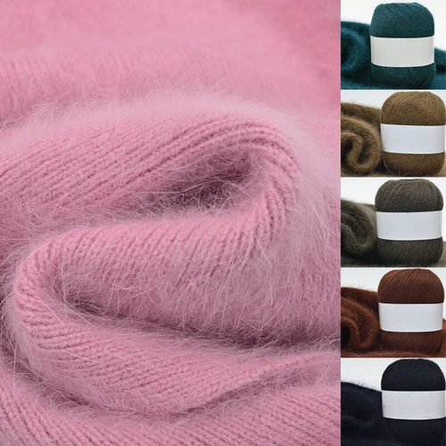 50g Anti-static Mink Wool Yarn Woolen Cashmere Hand Knitting DIY Scarf Sweater - Bild 2 von 42