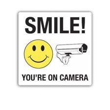 Smile You  re On Camera Sticker Decal