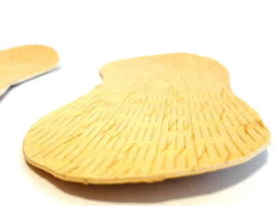 2Paar Ledereinlagen Leder Einlegesohlen M. Kork- Aktivkohle Boden Nur 2mm Dünn E - Foto 3