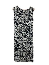 Phase Eight Black & White Floral Dress Occasion Formal Party Evening | Size 14