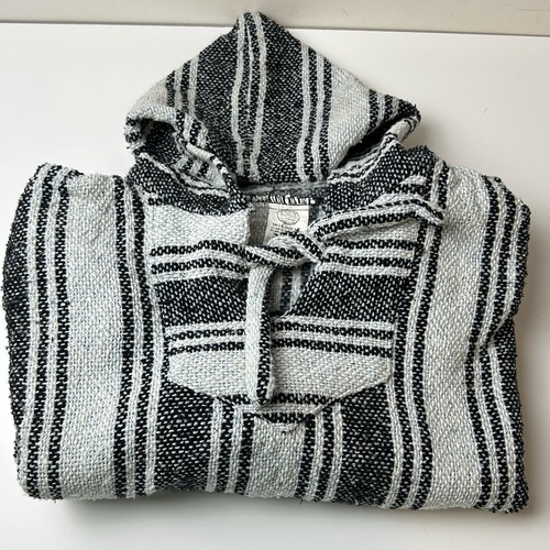 Baja Hoodie | Mexico XXL Unisex | Black Grey | Winter | Surfer | Latin American - Picture 3 of 11